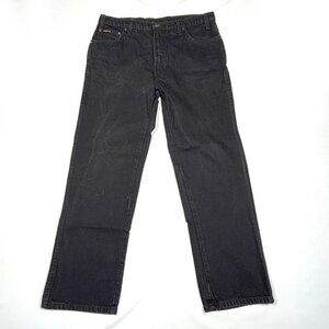Resistol Rodeo Gear Classic Fit Straight Leg Black Denim Jeans Mens 36x30
